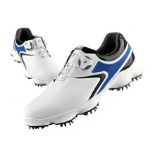 PGM Мужская обувь для гольфа, обувь с вращающейся пряжкой, водонепроницаемая обувь для гольфа, мужские Нескользящие кроссовки с шипами, размер 39-44, D0842