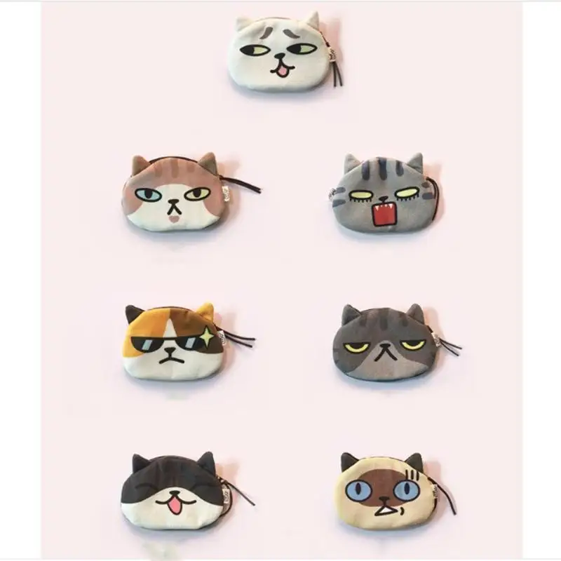 Мультяшное портмоне «кошка» Kawaii милый кошелек женский маленький кошелек для мелочи детская мини-сумка карман на молнии держатель для ключей