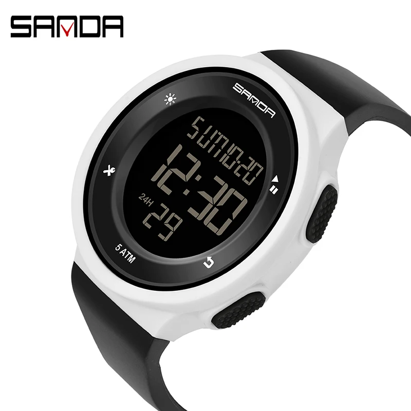 2019 New Sanda Outdoor Sport Watch Men Multifunction Chronograph 5bar Waterproof Alarm Clock Digital Wristwatches Reloj Hombre | Наручные