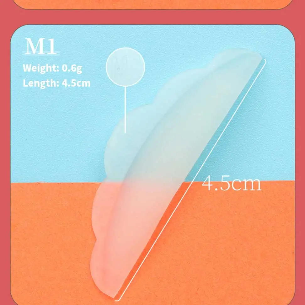 Description Picture 5 of item5Pairs Silicone Eyelash Perm Pad Colorful Recycling Lashes Rods Shield Lifting 3D Eyelash Curler Accessories Applicator Tools