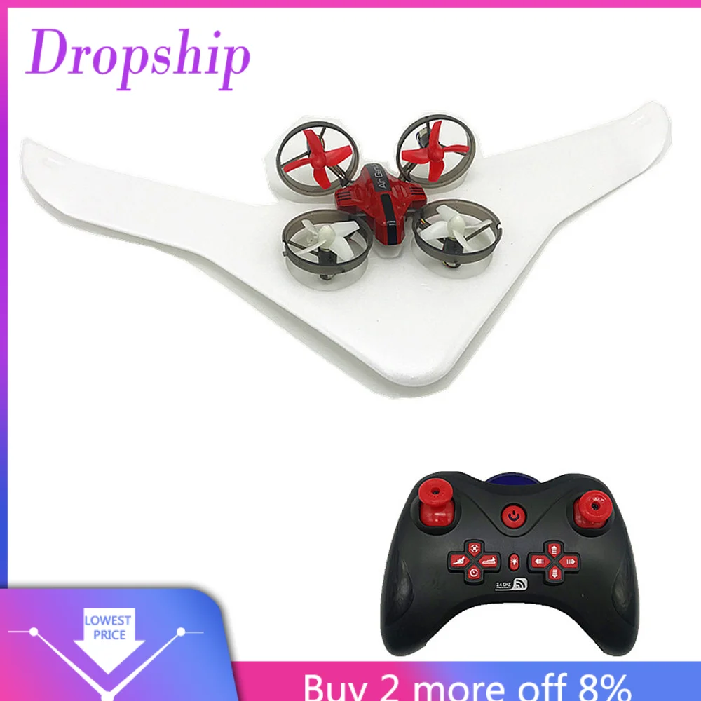 Boy Gift 3 In 1 Sky Mode Remote Control RC Land Drone Hovercraft Fixed Wing Glid Drone Quadcopter children kids toys FoldableE30