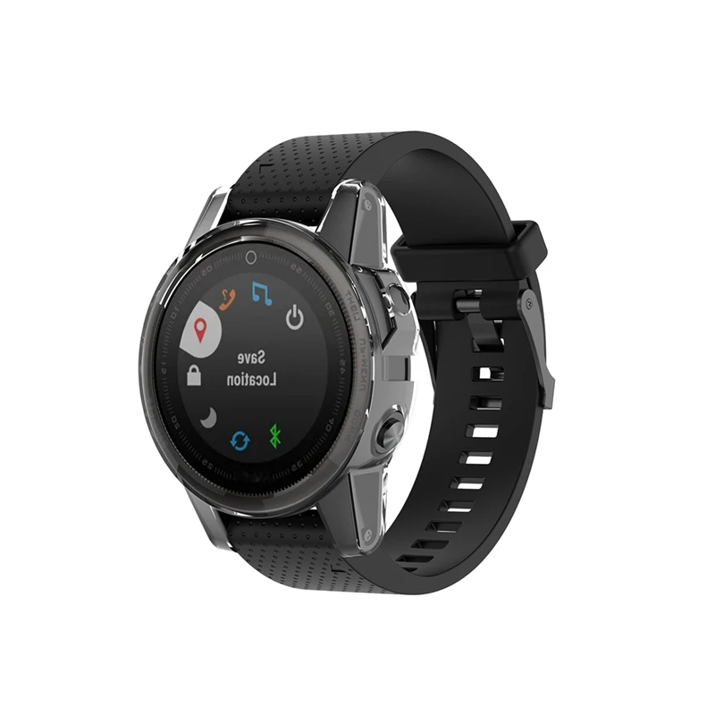 Мягкий чехол из ТПУ с кристаллами для Garmin fenix 5 5X Смарт-часы защитный силиконовый корпус для Garmin Fenix 5/5 plus Аксессуары