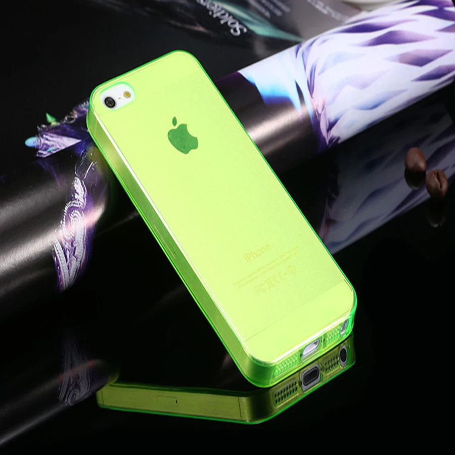 Силиконовый чехол для телефона iPhone 5 5S 5G мягкий прозрачный ультра тонкий прозрачный чехол 0,33 мм супер тонкий ТПУ гель (art.: 3920bbfe24cee) - 3920bbfe24cee