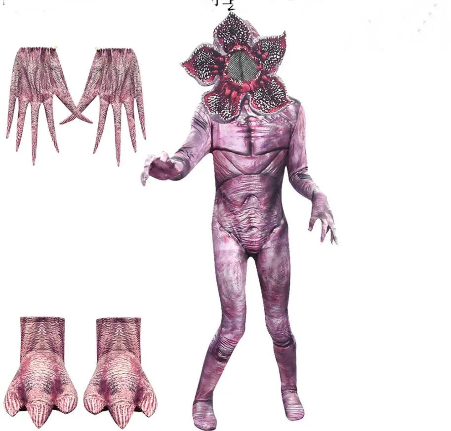 Demogorgon/костюм для Хэллоуина для детей, необычные вещи, человек-пожиратель, цветок, страшная крепостная маска, карнавальные Вечерние Маски