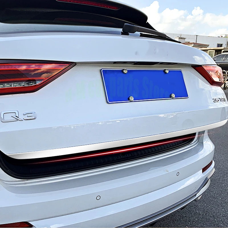 

Upper Rear Tailgate Trunk Tail Door Overlay Strip Cover Trim Auto Accessories For Audi Q3 F3 2013-2020