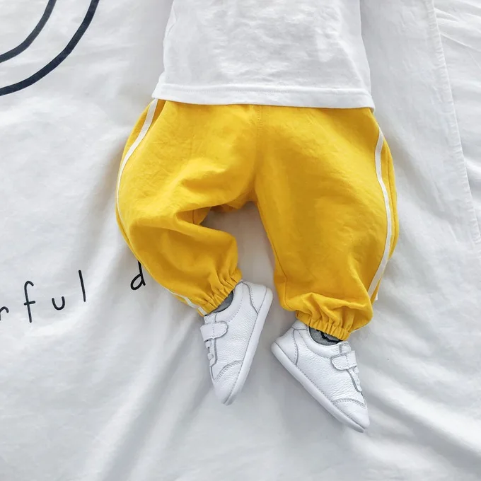 Одежда для младенцев Mini Babe City; детские брюки; брюки с тесьмой; свободные противомоскитные штаны для детей; летняя детская одежда
