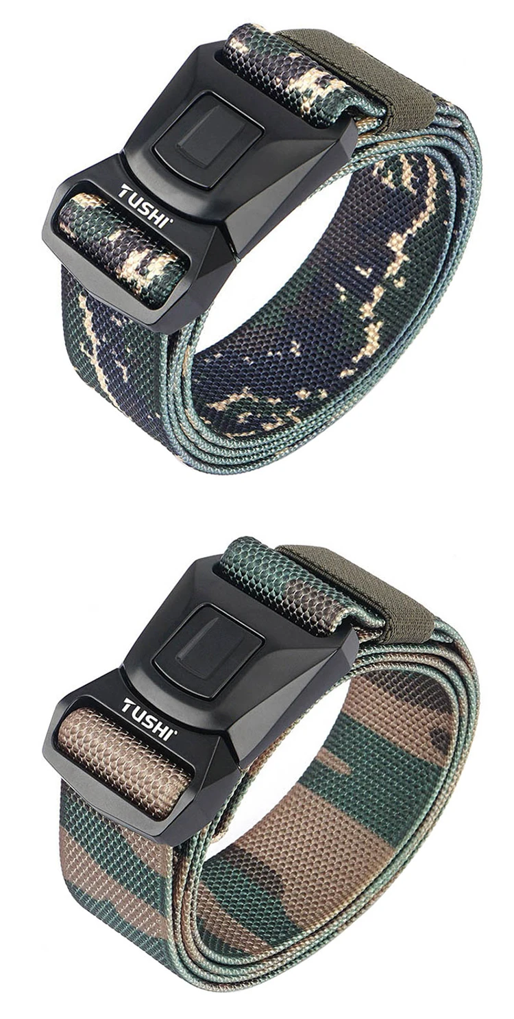 Vatlty Camo militärischen taktischen Gürtel für Männer starke echte Nylon Anti-Rost-Legierung Schnalle Schnell verschluss Outdoor-Gürtel Jeans Bund – Detail 9