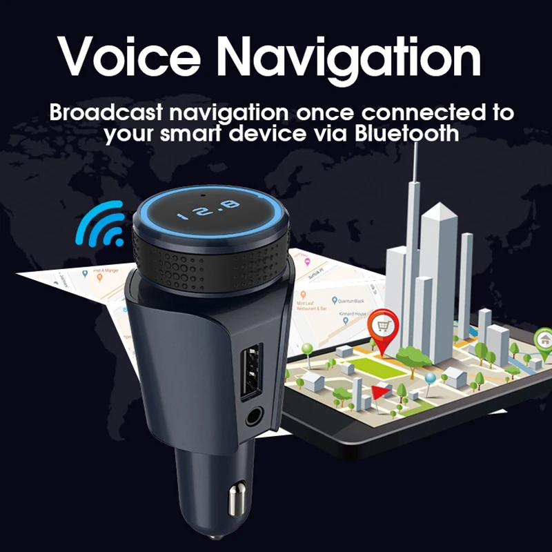 Vingtank T18 fm-передатчик Автомобильный Bluetooth MP3-плеер A2DP Bluetooth автомобильный комплект TF карта музыкальный формат Hands-Free Автомобильное умное зарядное устройство