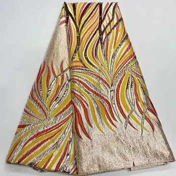 

Nigerian Lace Fabrics 2020 High Quality Embroidery African Brocade Jacquard Lace Fabric French Tulle Lace For Dress