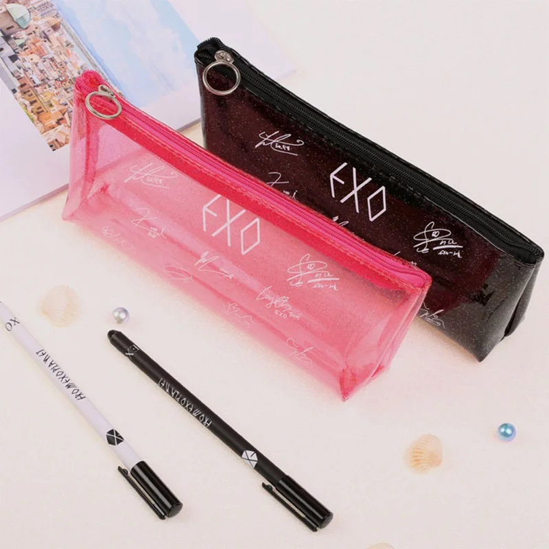 Альбом KPOP EXO прозрачная сумка для подписи пеналы сумка для косметики для студентов подарок