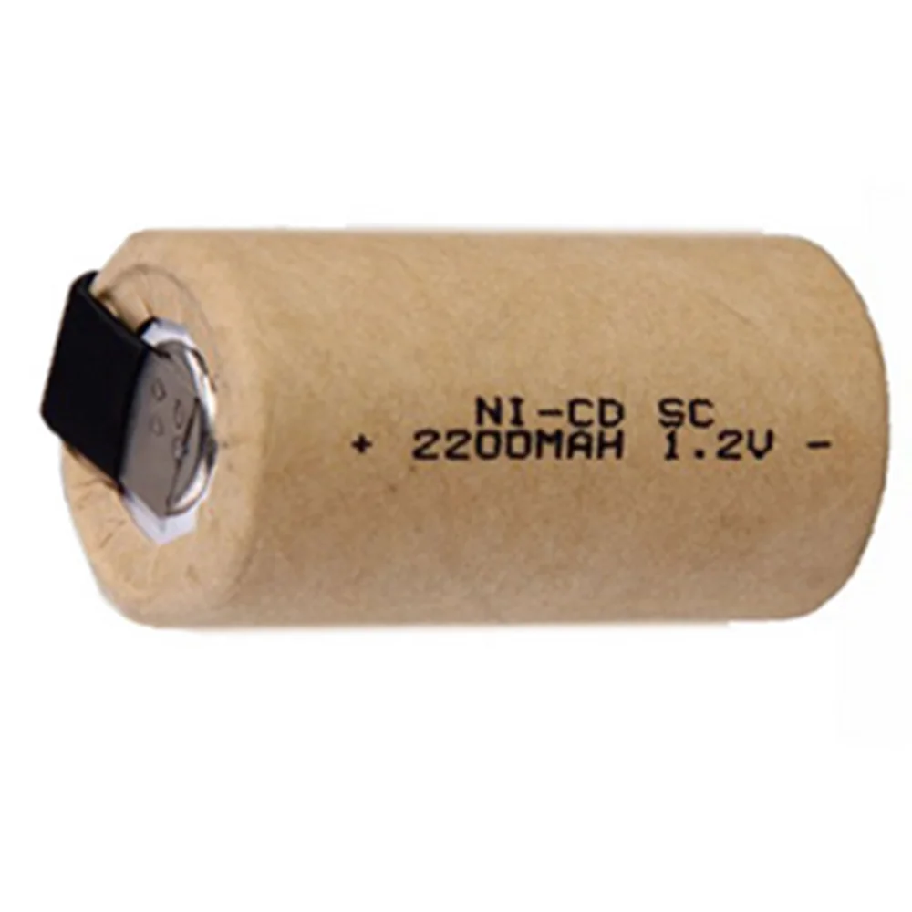 Power Tool Battery 3-12pcs Screwdriver Electric Drill SC 1.2V 2200mah Sub C Ni-Cd Rechargeable Battery