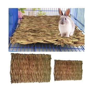 

Grass Hamster Bed Woven Small Animal Mat Safe Pet Chew Toy Small Animal Rat Guinea Pig Interesting Pet Toys