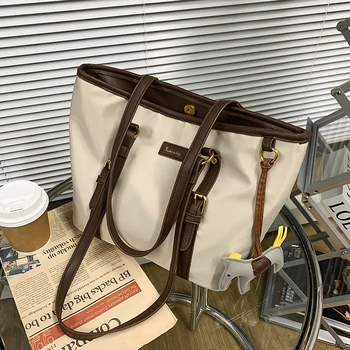 

NEW Niche Design Autumn/Winter Simple Temperament Ladies Large Capacity Handbag 2020 New Fashion Shoulder Tote Bag Width: 27cm