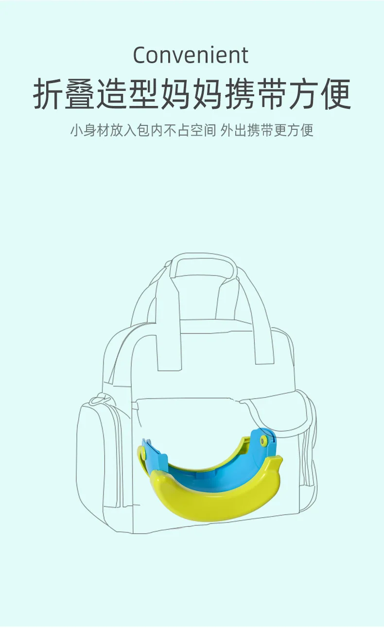 Портативный для малышей камерные горшки Мультфильм Банан складной Туалет Обучение сиденье путешествия горшок кольца для детского туалета складной