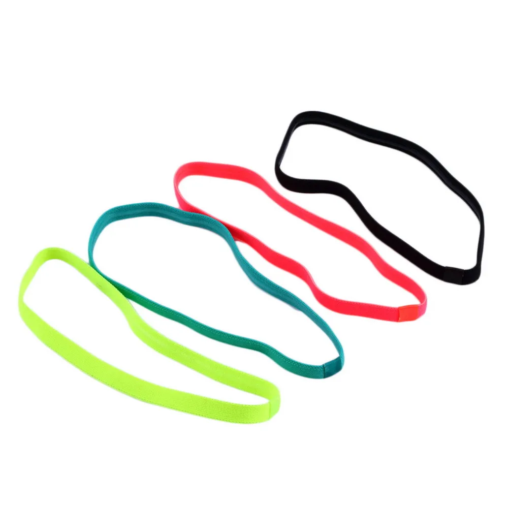 Men Women Running  Yoga Hair Bands Sports Headband Anti-slip Elastic Strench Gym Sweatband Fitness Headscarf Hairband