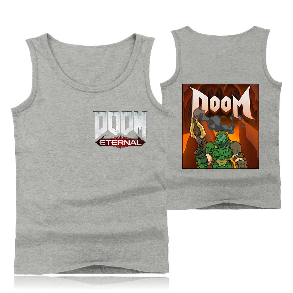 Doom вечные майки повседневные летние унисекс с геометрическим рисунком удобные безрукавки больших размеров