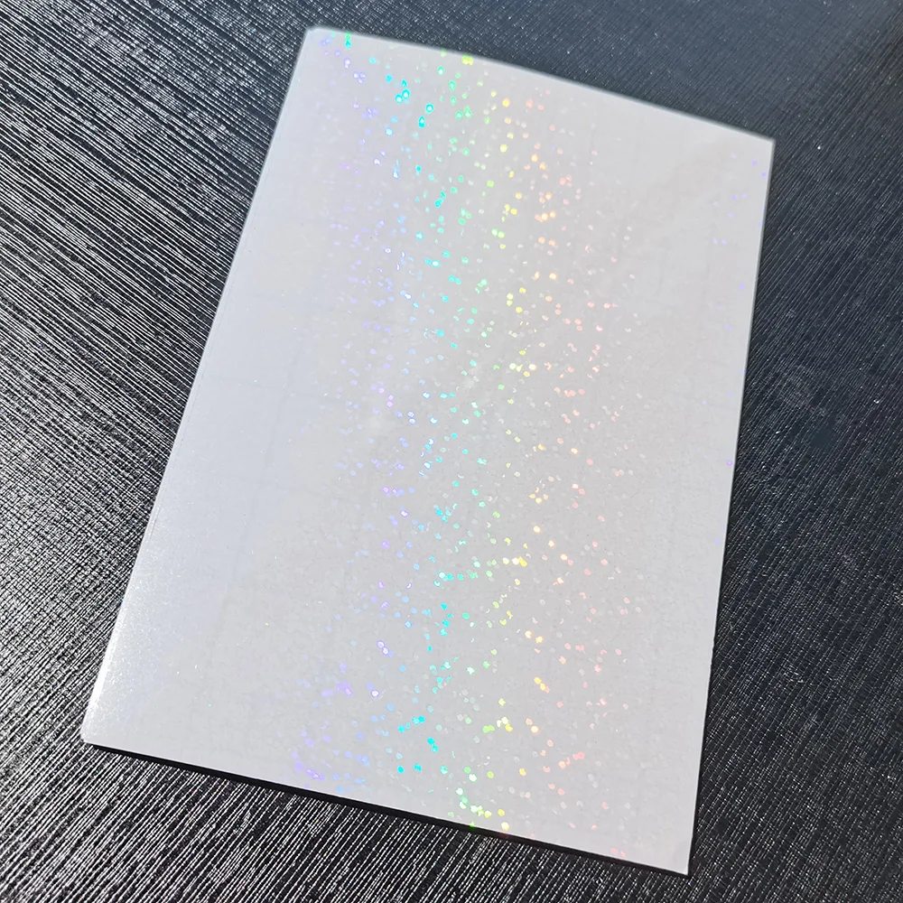 홀로그램 샌드 호일 접착 테이프, 뒷면 핫 스탬핑 용지, DIY 패키지, 컬러 카드, 100 시트, 105x148mm