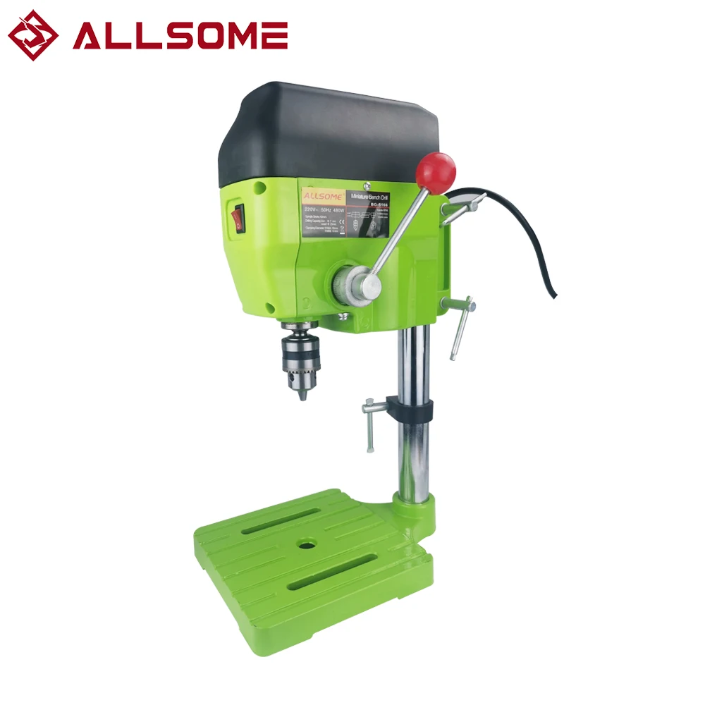 ALLSOME High Variable Speed Bench Drill Press 480W Drilling Machine Drilling Chuck 1-10mm For DIY Wood Metal Electric Tools