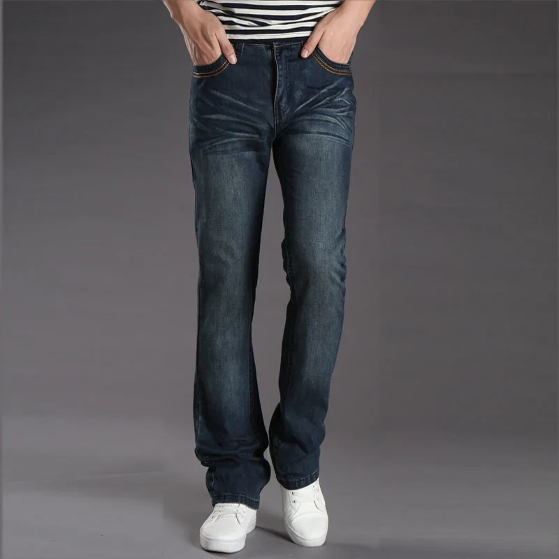 

Jeans Men Men's Denim Small Flare Pants Korean Casual Micro Horn Jeans More Sizes 28-38