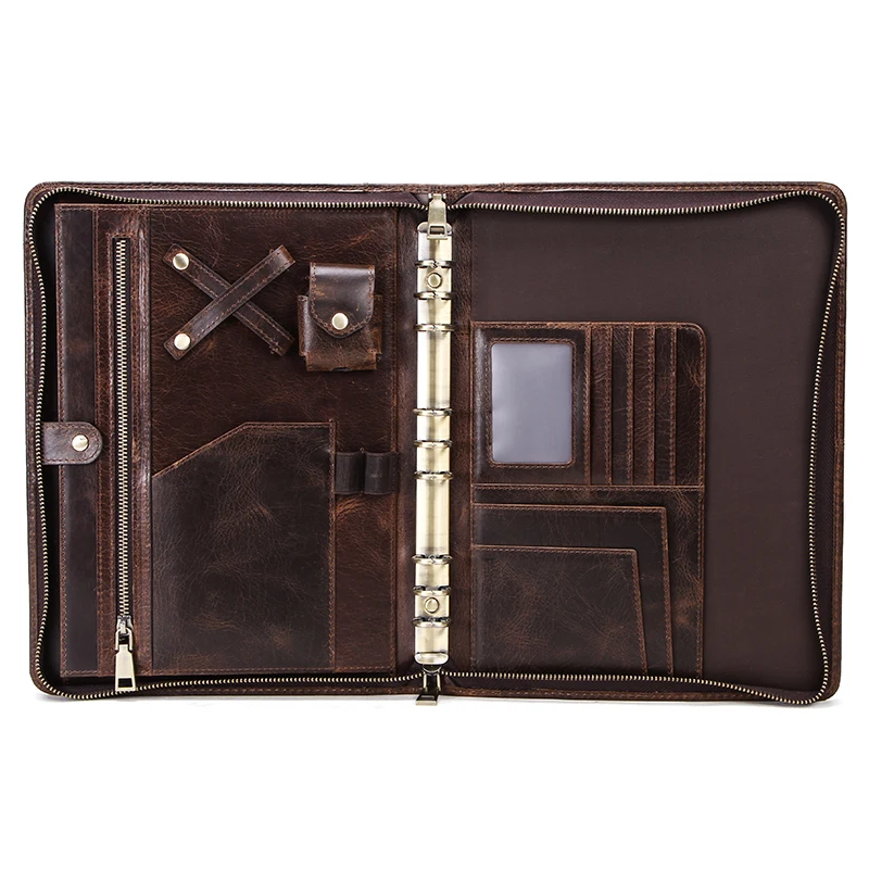 Ретро нубук кожаный чехол для iPad Pro 10 5 &quotAir 3 2 11 9 Ring Binder Padfolio B5 папка планшета 7"