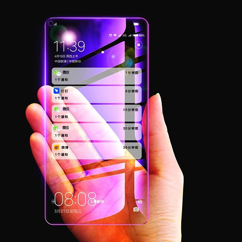 

UVR For Vivo Z5X Z3X Anti Blue Tempered Glass Front Full Cover Screen Protector Film For Vivo Z5X Z3X Glass Protector Film
