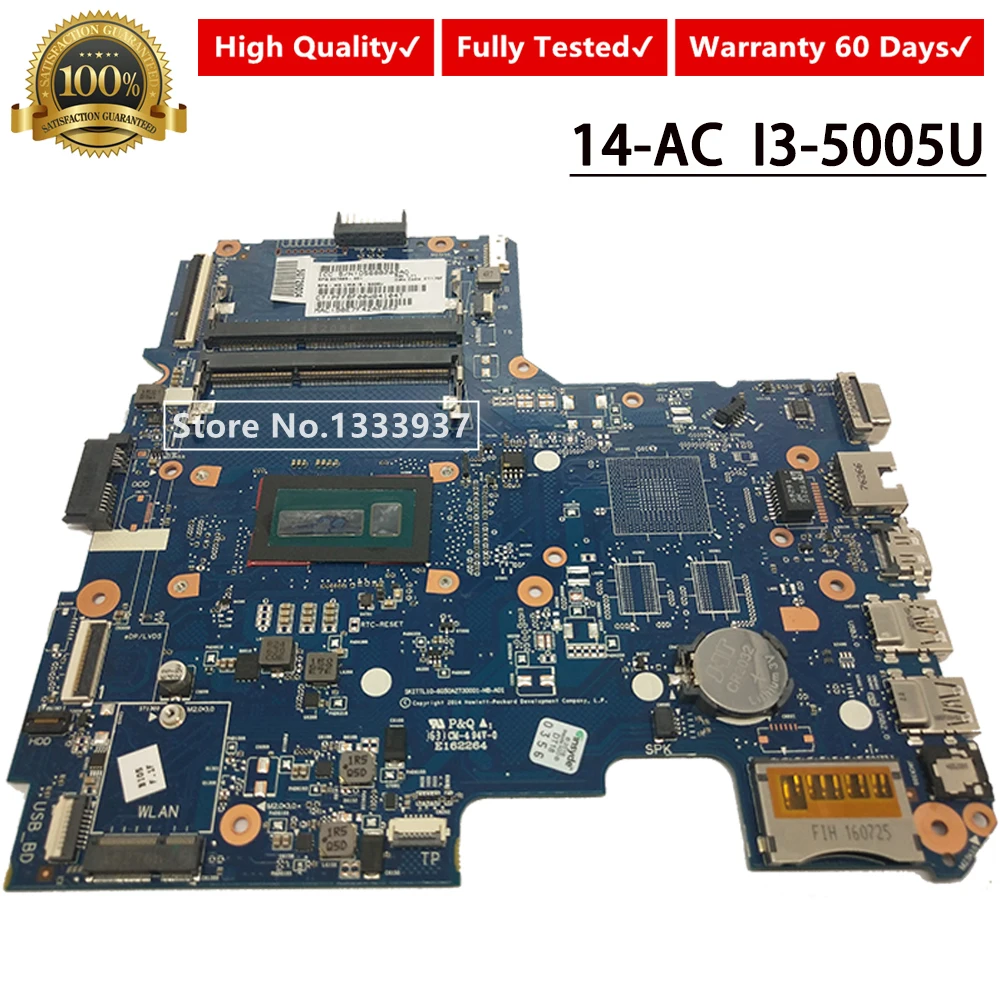 Материнская плата 827683-001 для HP 14-AC 240 g4 240-G4 ноутбука I3-5005U SKITTL10-6050A2730001-MB-A01 DDR3 тест ОК