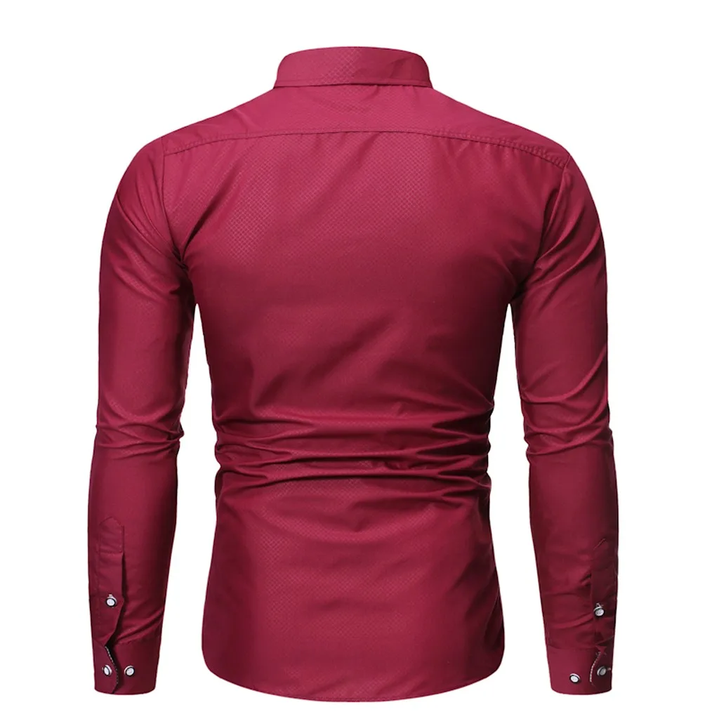 Черная, красная Мужская рубашка с принтом, отложной воротник, повседневные рубашки, уличная одежда, топ, Мужская модная блузка, рубашка, Camisas Masculina, Европейский/американский размер