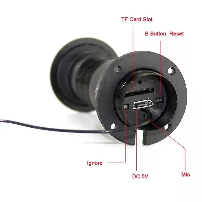 V380 Door Eye Hole Security 1080P HD 1.78mm Lens Wide Angle FishEye CCTV Network Mini Peephole Door WifI IP Camera P2P TF Card