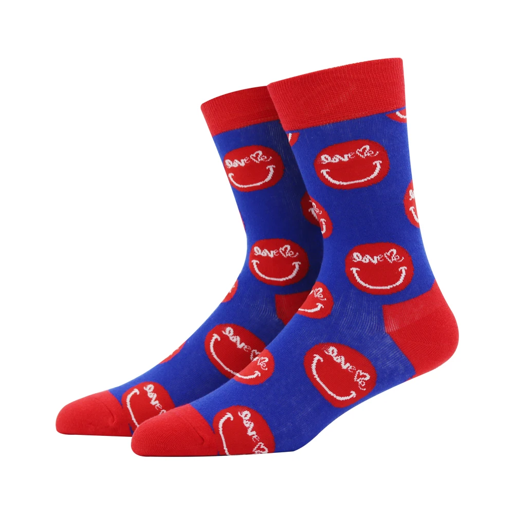 Unisex Fashion Style Love Smiley Socks Cotton Harajuku Colorful Full Socks for Women Happy Funny Man Socks Medias