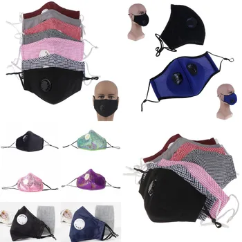 

Breathable Cotton PM2.5 Filter Anti Haze Mask Breath Valve Anti-dust Mouth Mask Activated Carbon Filter Respirator Mask Face