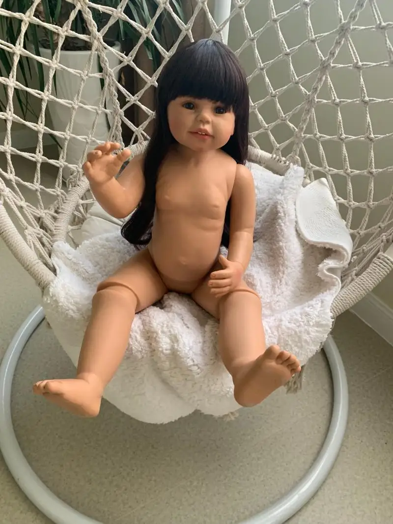 70 см Полный Силиконовые винил для новорожденных, для девочек Кукла шарнирная как настоящие для малышей возрастом 1 год; детская одежда модель младенец получивший новую жизнь