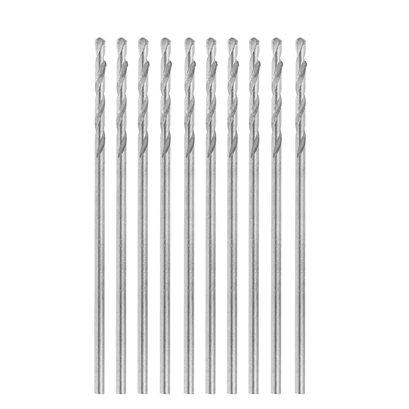

Multifunction 10 Pcs Tiny Micro HSS 0.5mm Straight Shank Twist Drilling Bit
