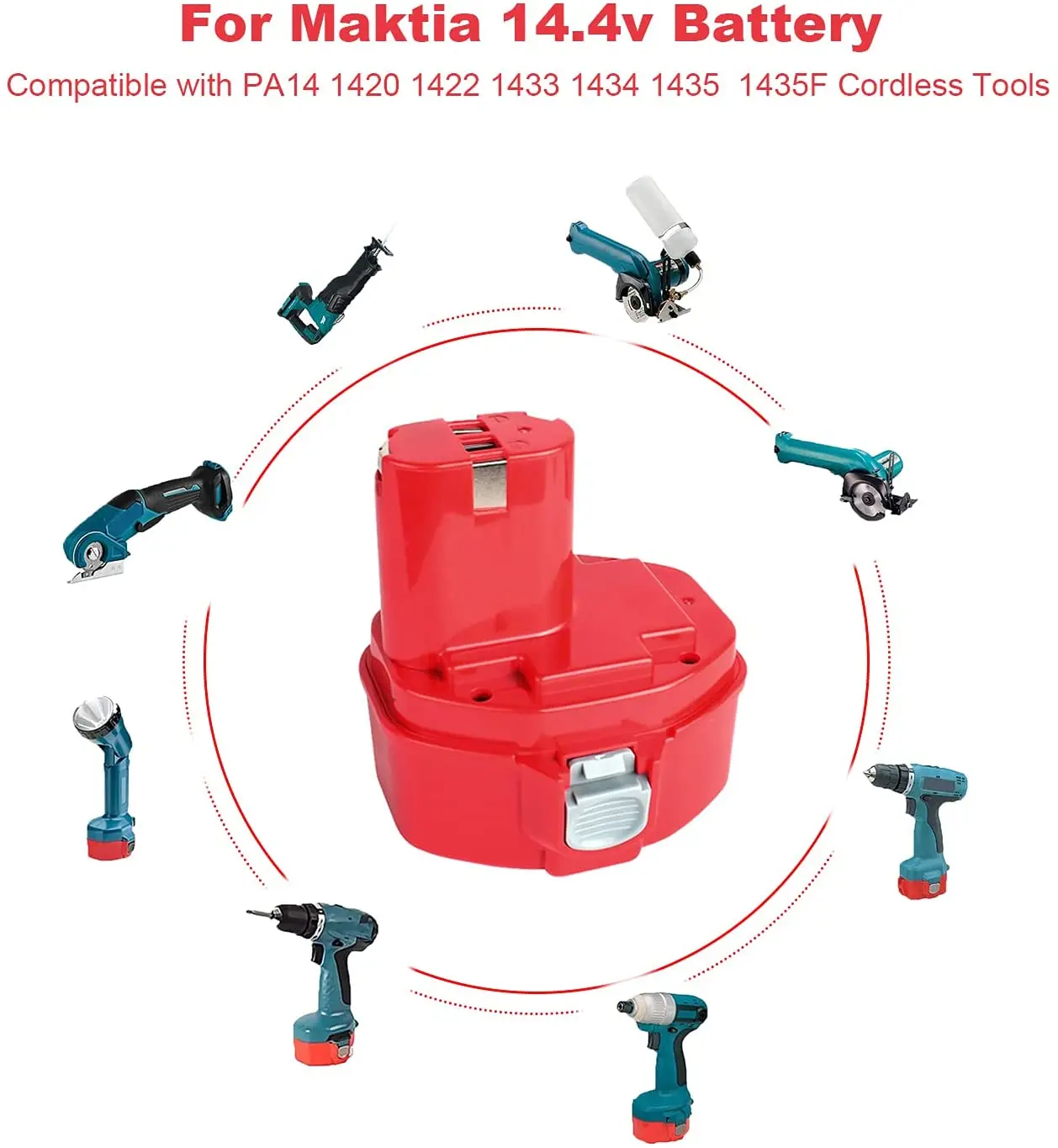 14.4V 3500mAh Screwdriver battery For Makita Rechargeable Battery Power Tools Bateria PA14 1422,1420,192600-1, 6281D,6280D Drill