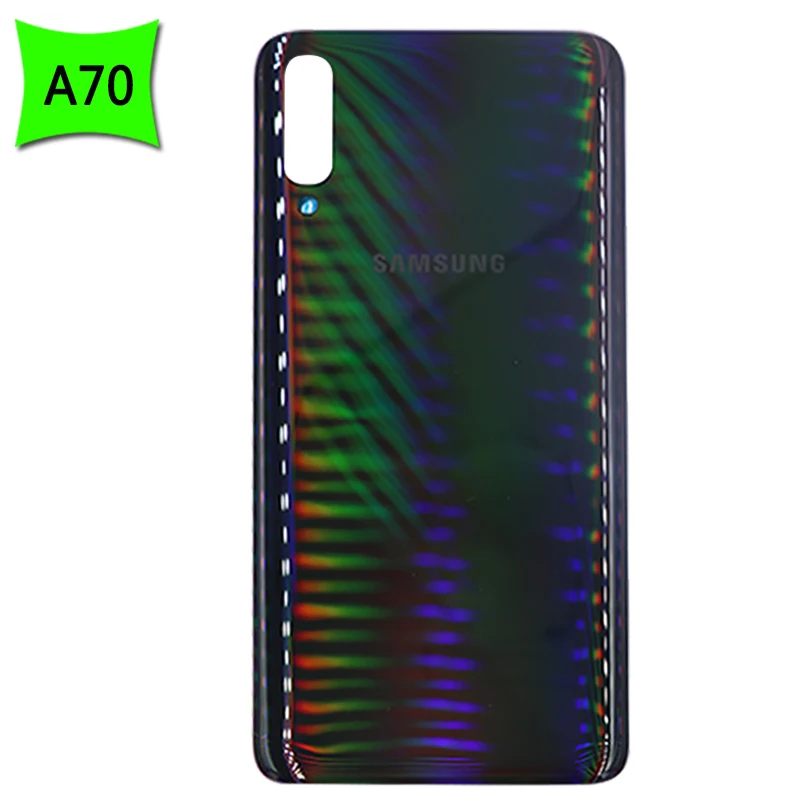 Чехол на заднюю панель для samsung Galaxy A30 A40 A50 A70 чехол на заднюю дверь для батареи чехол на заднюю дверь для A305 A405 A505 A705 - Цвет: A70 Black