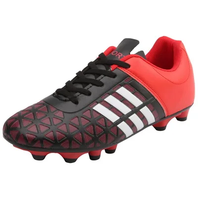 Мужская футбольная обувь futzalki, кроссовки для помещений, сверхтонкие футбольные бутсы, оригинальные футбольные бутсы по щиколотку, футбольные бутсы - Цвет: red