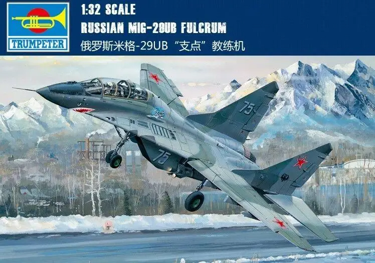 Trombettista 03226 1/32 Kit Modello Di Aereo Fulcrum Russo Mig-29Ub