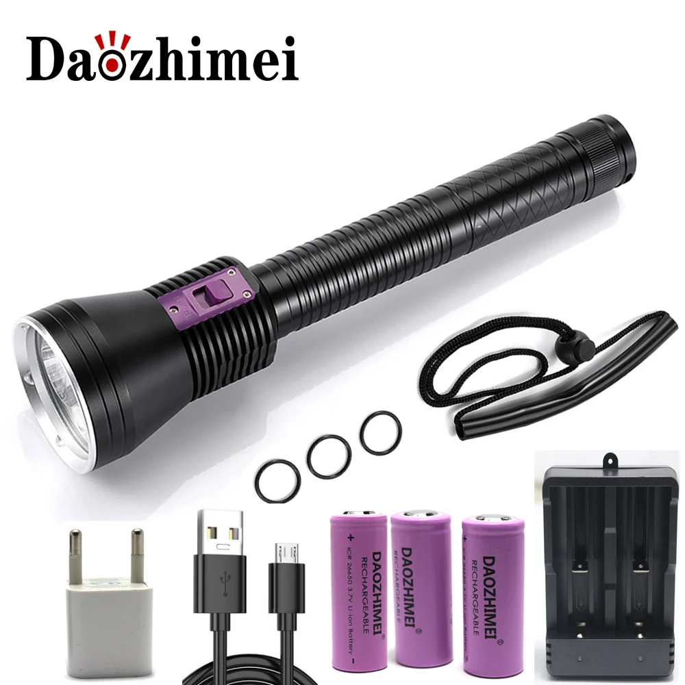 人気アイテム ハイパワー水中懐中電灯 3 X Xhp70 プロフェッショナルip8 100m 防水 スキューバダイビング用 トーチ 3x 純正お得セール Pnlp Sn