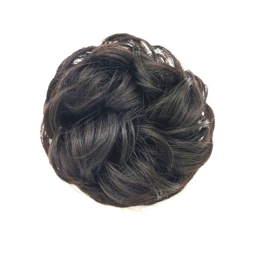 ladies headbands for short hair Women Elastic Hair Bun Ponytail Extension Messy Wavy Chignon Hairpiece Hair Styling Decor Accessory Headdress headwear Gift types of hair clips