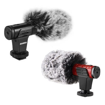

MAMEN Video Record Microphone for DSLR Camera Smartphone Osmo Pocket Youtube Vlogging Mic for iPhone Android DSLR Gimbal