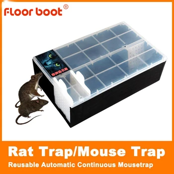

Fb household mouse trap automatic continuous mousetrap reusable catch high effect rat traps catcher rat killer mice rodent cage