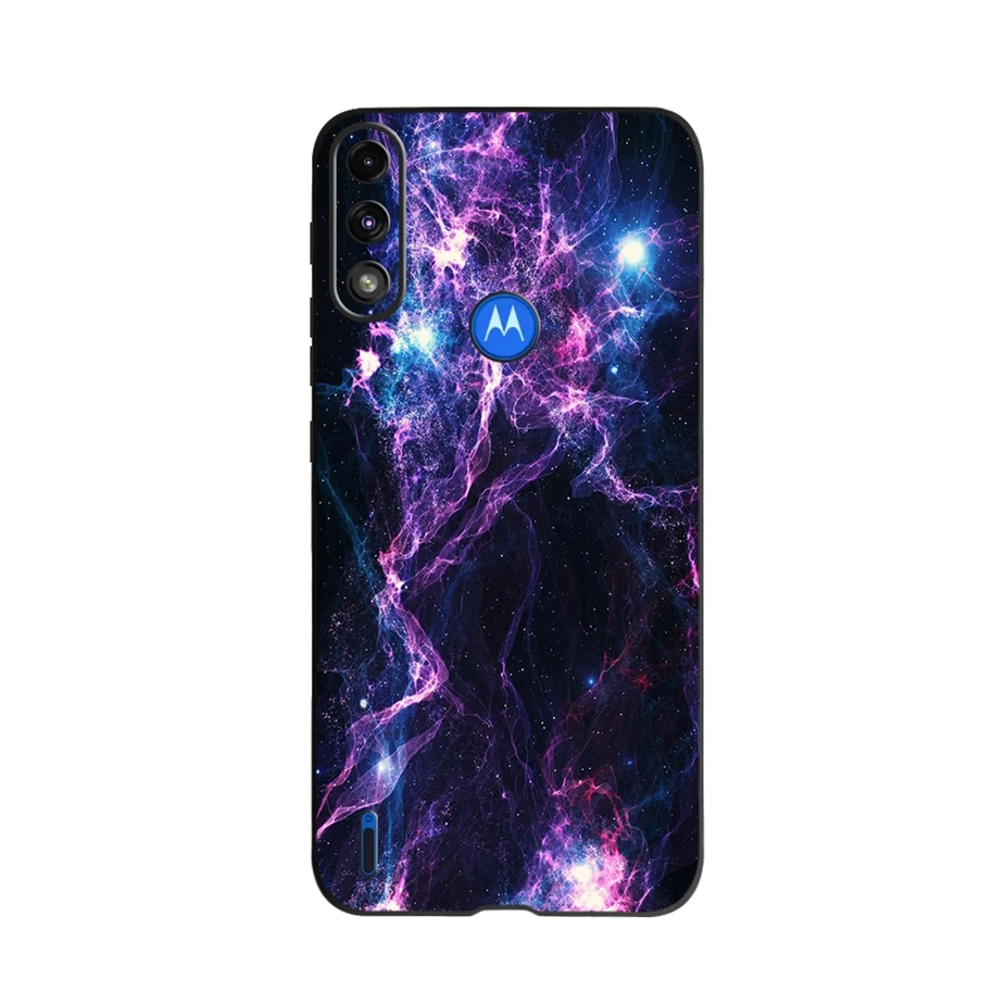 Durable Silicone Phone Back Cover - Soft TPU Protection for Motorola Moto E7 Series