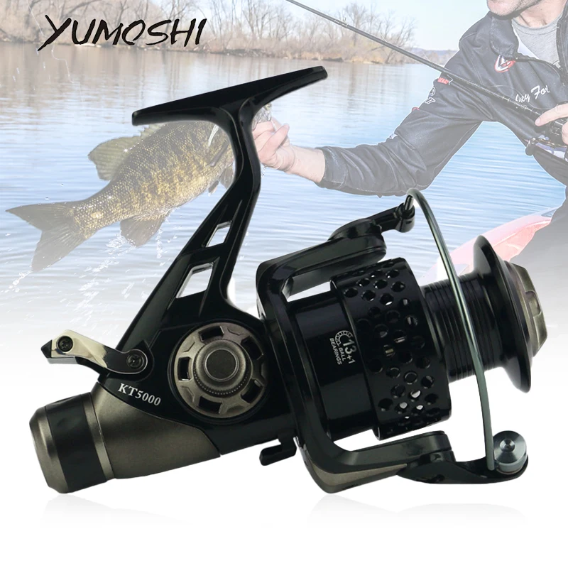 

KT Double Brake Fishing Reel 3000-8000 series Reel Carp Fishing Feeder Spinning Reel Spinning Wheel Boat Rock Fishing Wheel