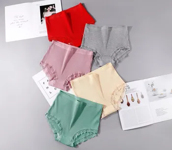 

3 pcs/lot Cotton Underpants Women Panties Sexy Waist Underwear Female Briefs Soft Underwear Female Lingerie NJR Q168