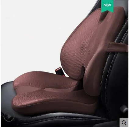 Car Cushion Seat Support Pillow Back Pillow and Hip Pad Relieve Spine Pain Relieve Tailbone and Waist Pressure Long Time Sit 