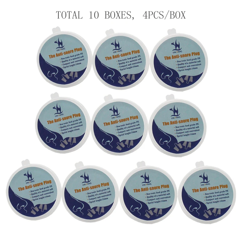 

10Boxes Healthy Care Anti Snore Apnea Nose Clip Anti-Snoring Breathe Aid Stop Snore Device Sleeping Aid Equipment Stop Snoring