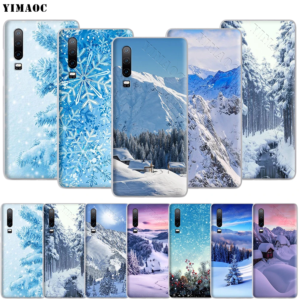 YIMAOC зимний Снежный чехол для телефона с пейзажем Huawei Honor 20 Note 10 9X 9 8X 8C 7A 7X 7C 6A Lite Pro |