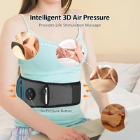 Elektrische Lumbale Massager Luchtdruk Trillingen Taille Massager 3 Gear Smart Verwarming Lendensteun Riem Voor Pijnbestrijding