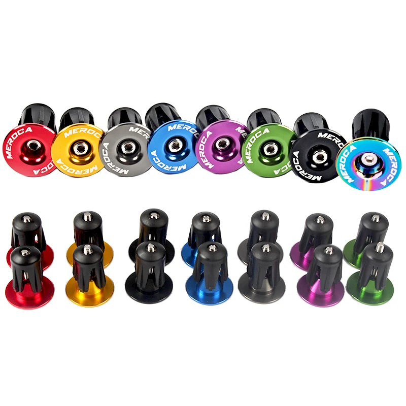 MEROCA Bicycle Handlebar Plugs Grips End Cap Cuffs for Handle Cover