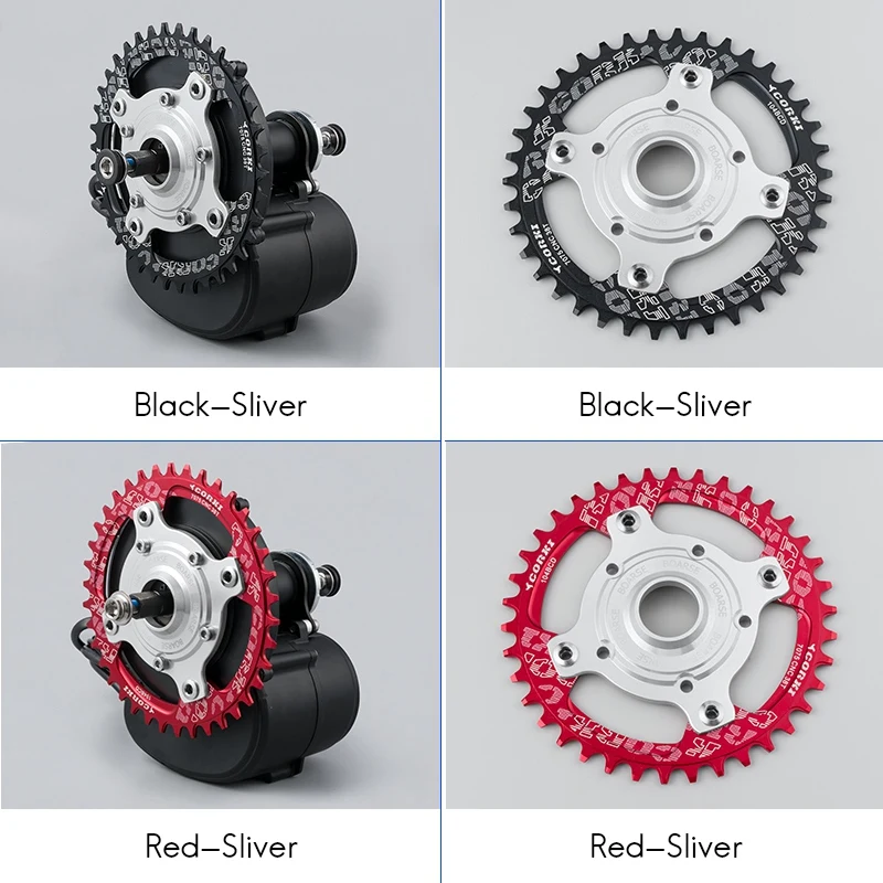 BMDT-Mid двигатель цепное колесо кольцо адаптер 34T 36T 38T цепи комплект для переоборудования электрического велосипеда для Tongsheng Ebike