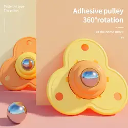 Paste Type Universal Pulley Adhesive Pulley Storage Box Pulley Can Self-adhesive Pulley Home No Noise No Scratches Box Wheel